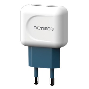[1+1행사][엑티몬] 가정용충전기 2.1A USB 2구(케이블 미포함)
